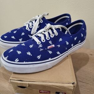 Vans Mlb DODGERS Blue Canvas Sneakers